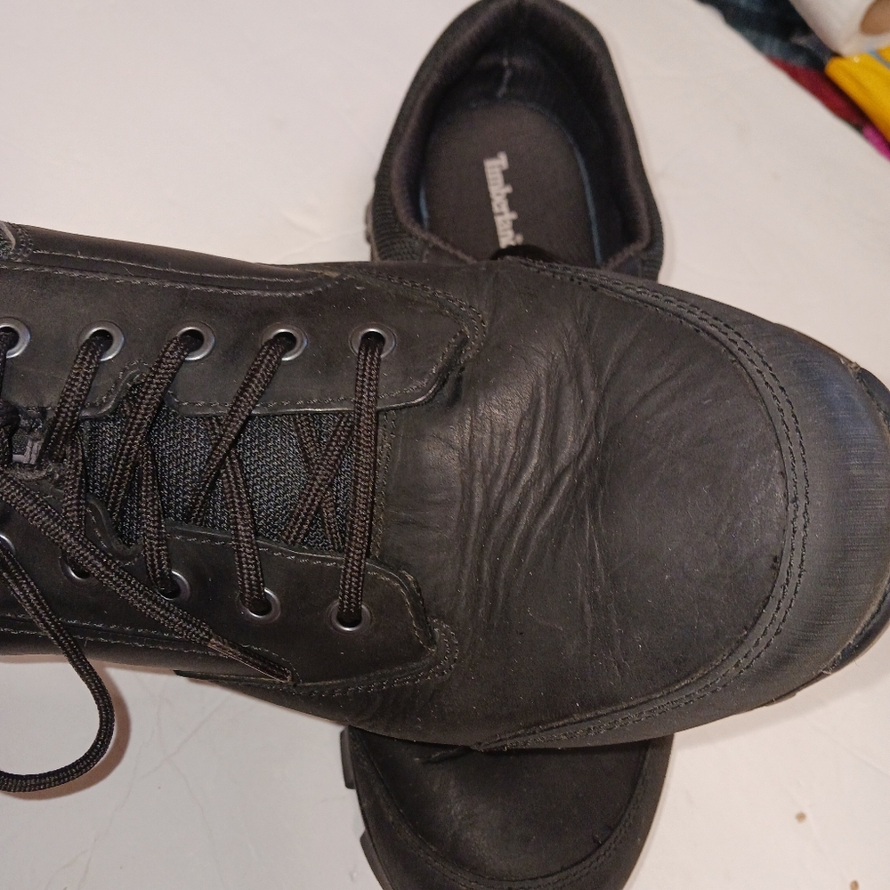 TIMBERLAND MEN'S KEELE RIDGE WATERPROOF LOW HIKER BLACK sz 12 - Picture 7 of 8